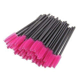 300PCS Pink Disposable Eyelash Mascara Brushes Wands Applicator Makeup Brush Kits