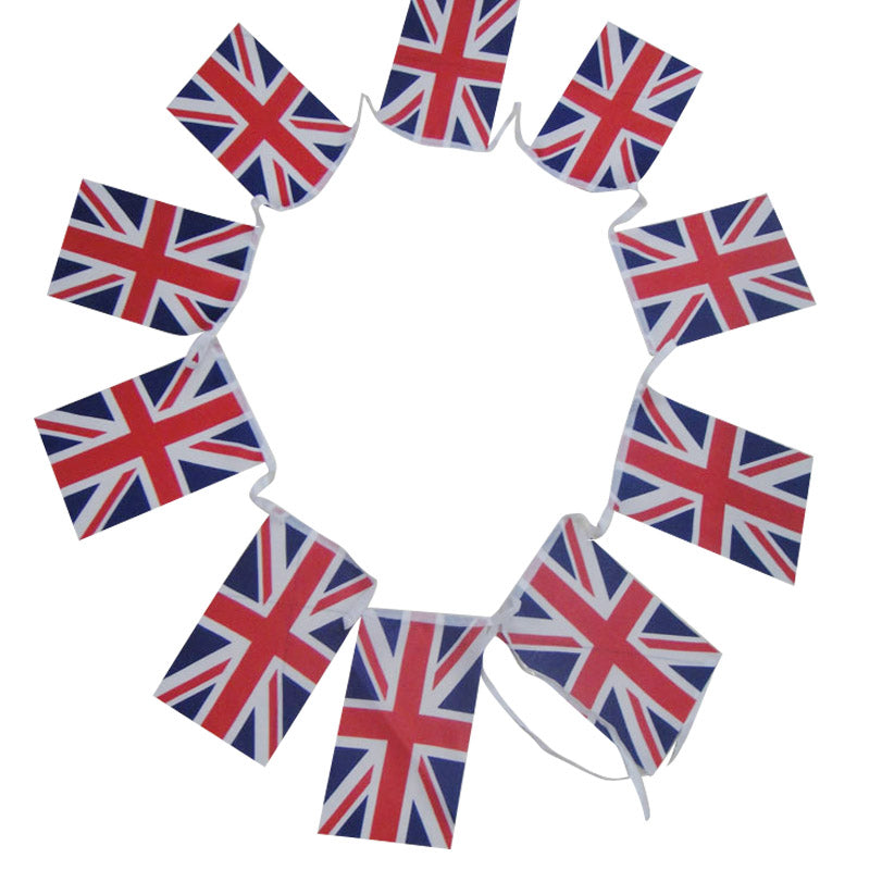 G2PLUS UK England Flag Bunting, British Flag Banner Pennant, The Great Britain Nation Flag 11 Meter with 40 Pendants - G2plus