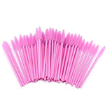 300PCS Disposable Light Pink Eyelash Brushes Mascara Wands Makeup Brush Kit Cosmetic Applicators (50Pcs X 6 Pack)