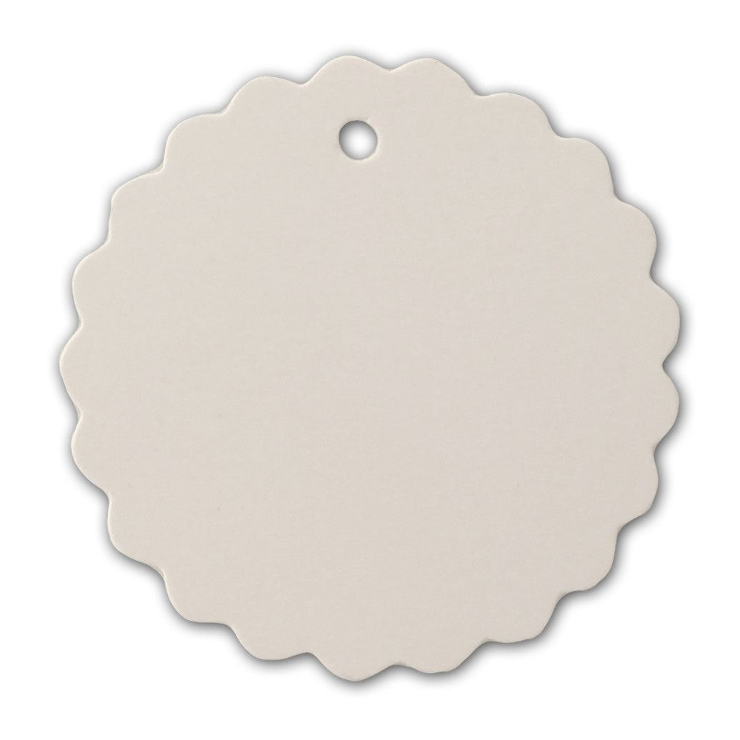 G2PLUS 100PCS White Paper Gift Tags with String, Wedding Party Favor Tags, Bonbonniere Favor Gift Tag with Jute Twine 30 Meters Long for Crafts & Price Tags Labels (Flower Side-White) - G2plus
