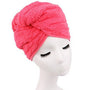 Microfiber Hair Towel for Women, Fast Drying Hair Towel Wrap with Button (Peachblow - G2plus