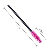 300PCS Pink Disposable Eyelash Mascara Brushes Wands Applicator Makeup Brush Kits