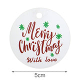 Original Design Christmas Gift Tags,1.97"Round Christmas Tags 100 Kraft Paper Tag with 100 Feet String Perfect for Christmas Gift Wraps,Christmas Party Decoration - G2plus
