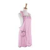 Cotton Aprons for Women with 2 Pockets, Polka Dot Apron, Great for Home Cooking, Baking, Gardening (Adult Women)