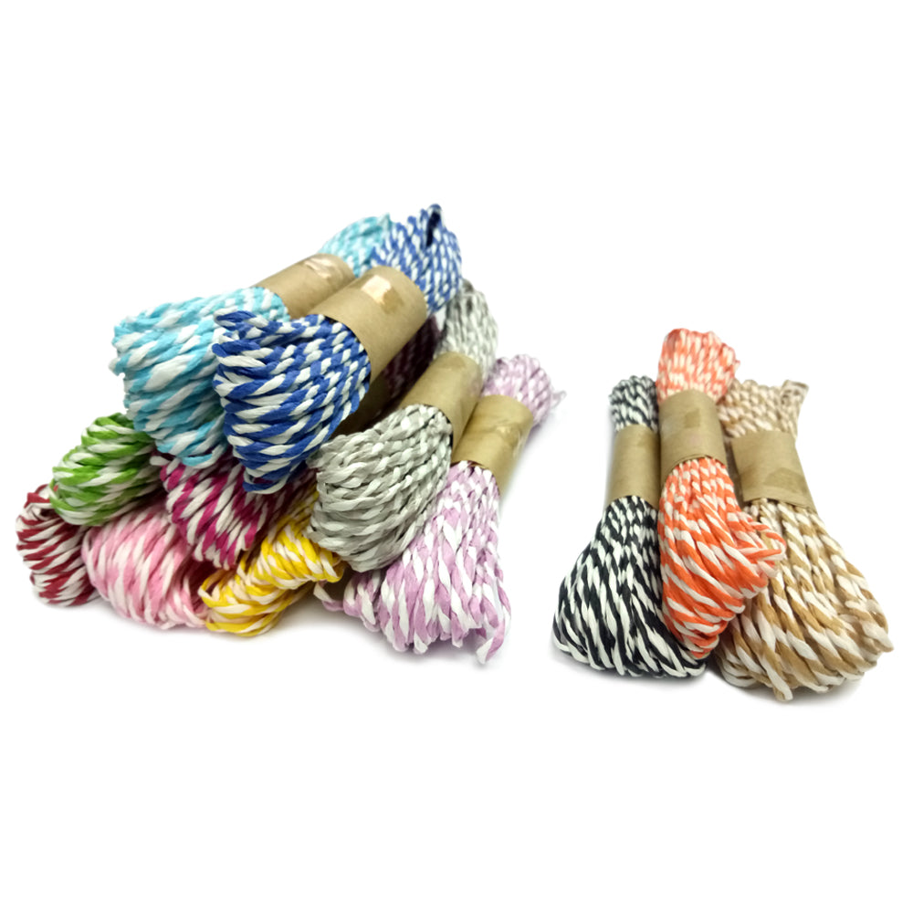 G2PLUS 120 Yards Paper String, 12 Colors Durable Gift Packaging Twine for DIY Crafts Arts - G2plus