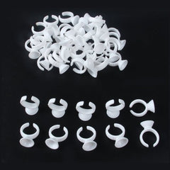 Supporto da dito monouso, in plastica, da dito, per colla da ciglia, smalto o prodotti, confezione da 100 pezzi - G2plus