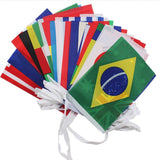 2018 FIFA World Cup Flags,Russia Soccer Football Flag,Extra Large Size 32 Country Flag Bunting 8''x 12'' for Bar Party,Fans,Sport Clubs Decorations - G2plus