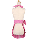 Mothers Apron for Women with Pockets, Extra Long Ties, Cupcake Apron, Perfect for Kitchen Cooking, Baking and Gardening, 29 x 21-inch(Adult Women)