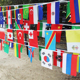 82 Feet 8.2'' x 5.5'' International String Flag Banners 100 Country Flag Pennants for Bar Party Events Decorations (Random Country - GG58004) - G2plus