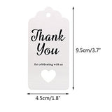 Thank You for Celebrating with Us,Original Design Paper Gift Tags,100 PCS Kraft Paper Tags Price Tags with 100 Feet Natural Jute Twine - G2plus
