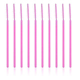 300PCS Disposable Light Pink Eyelash Brushes Mascara Wands Makeup Brush Kit Cosmetic Applicators (50Pcs X 6 Pack)