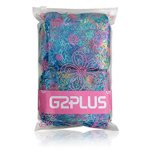 Organza Drawstring Bags, G2PLUS 100 PCS 4.7’’x3.5’’ Organza Gift Bags Drawstring Jewelry Pouches Wedding Party Favor Bags Caroline Design Sheer Candy Bags for Favor Gifts - G2plus