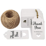 Thank You for Celebrating with Us,Original Design Paper Gift Tags,100 PCS Kraft Paper Tags Price Tags with 100 Feet Natural Jute Twine - G2plus