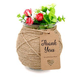 Thank You for Celebrating with Us ,Original Design Paper Gift Tags,100 PCS Kraft Paper Tags Price Tags with 100 Feet Natural Jute Twine - G2plus