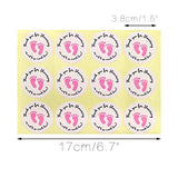 Original Design 120PCS Baby Shower Stickers,Thanks for Showering us,1.5inch Girl Boy & Gender Neutral Round Shower Stickers - G2plus