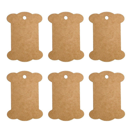 100 PCS Kraft Paper Gift Tag, Bone Shaped Christmas Gift Tags with 100 Feet Jute String - G2plus