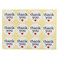 Thank You Stickers, G2PLUS White Kraft Paper Labels with Red Hearts for Tags, Baking, DIY Gift Packing (Pack of 120 Pcs) - G2plus