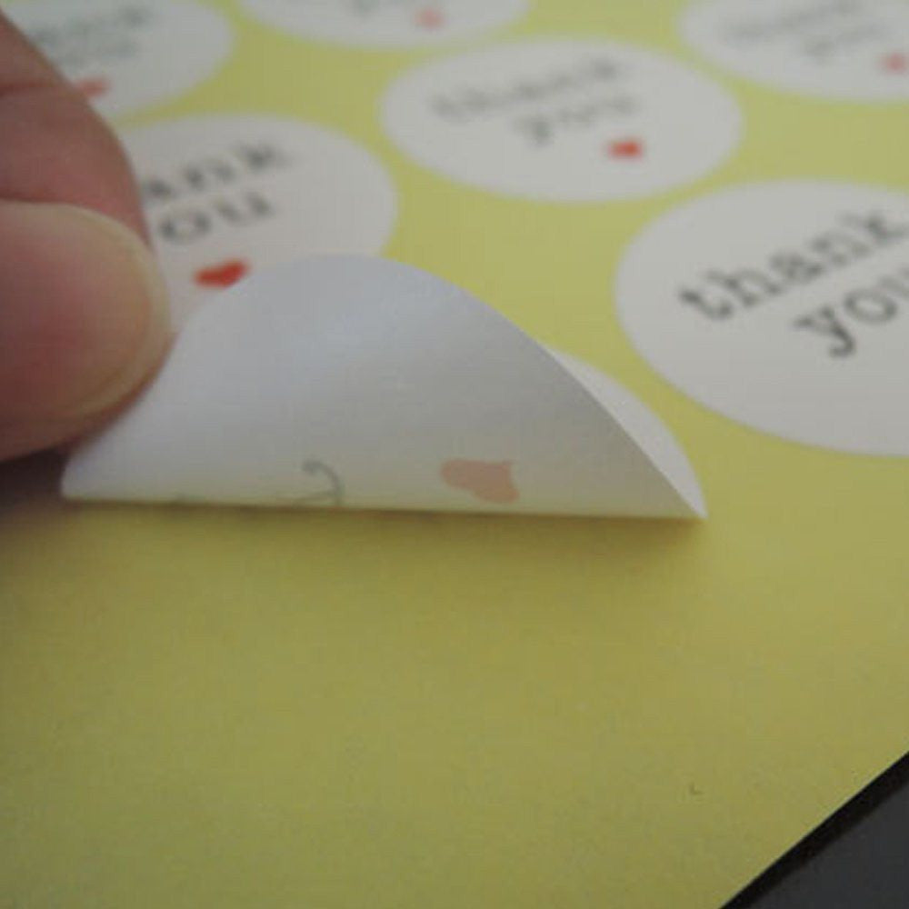 Thank You Stickers, G2PLUS White Kraft Paper Labels with Red Hearts for Tags, Baking, DIY Gift Packing (Pack of 120 Pcs) - G2plus