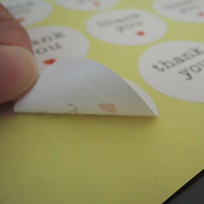 Thank You Stickers, G2PLUS White Kraft Paper Labels with Red Hearts for Tags, Baking, DIY Gift Packing (Pack of 120 Pcs) - G2plus
