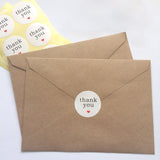 Thank You Stickers, G2PLUS White Kraft Paper Labels with Red Hearts for Tags, Baking, DIY Gift Packing (Pack of 120 Pcs) - G2plus