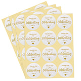 Original Design 60PCS Thank You for Celebrating with US Stickers,2 Inch Round Thank You Sticker Labels for Invitation Envelopes for Wedding, Baby Shower, Party Favor - G2plus