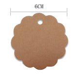 G2PLUS 100 PCS Kraft Gift Tags 6 cm * 6 cm Blank Label Paper Wedding Labels Birthday Luggage Tags Brown Hang Tag with 30 Meters Jute Twine (Round) - G2plus