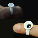 Supporto da dito monouso, in plastica, da dito, per colla da ciglia, smalto o prodotti, confezione da 100 pezzi - G2plus