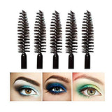 G2PLUS 100 PCS Black Eyelash Brushes Mascara Wands Disposable Eyebrow Castor Oil Brush Makeup Tool - G2plus