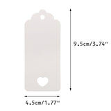 Valentine's Day Gift Kraft Paper Tags 100 PCS Luggage Tags Labels 4.5 cm * 9.5 cm Labels with 30 Meters Jute Twine (White) - G2plus