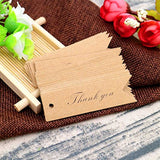 G2PLUS Thank You Tags, 100 PCS White Gift Tags with String, Paper Hang Tags, Kraft Paper Gift Tags with 100 Feet Jute Twine for Arts and Crafts,Wedding, Christmas, Thanksgiving - G2plus