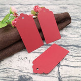 Valentine Red Gift Tags,Red Kraft Tags 100PCS Paper Gift Tags with String Craft Tags Perfect for Arts and Crafts,Valentine's Day, Wedding Christmas Day and Holiday - G2plus