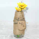 100PCS Vintage Mason Jar Shaped Tags,2.9" X 1.7" Thank You Tags with 100 Feet Natural Jute Twine for DIY and Craft, Canning Jars and Party Favors - G2plus