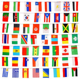 G2PLUS 50M Flaggenkette Fahnenkette Wimpelkette mit 200 Länder Fahnen Flaggen Perfekte Dekorationen für Bar, Party, Festival, Sportvereine (200 Länder Fahnen) - G2plus