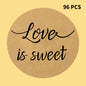 Original Design Wedding Stickers,96PCS Love is Sweet Stickers Labels Wedding Favor Labels, Wedding Treat Stickers,Anniversary Stickers - G2plus