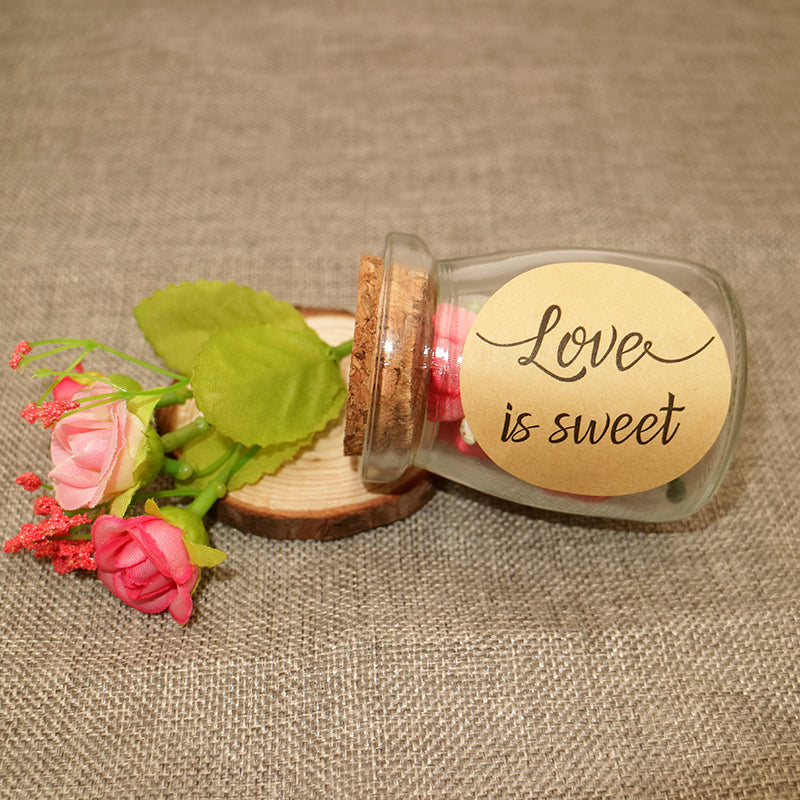 Original Design Wedding Stickers,96PCS Love is Sweet Stickers Labels Wedding Favor Labels, Wedding Treat Stickers,Anniversary Stickers - G2plus