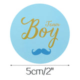 Original Design 96PCS Team boy and Team Girl Baby Shower Sticker Labels,2 Inch Gender Reveal Stickers for Baby Shower Favor - G2plus