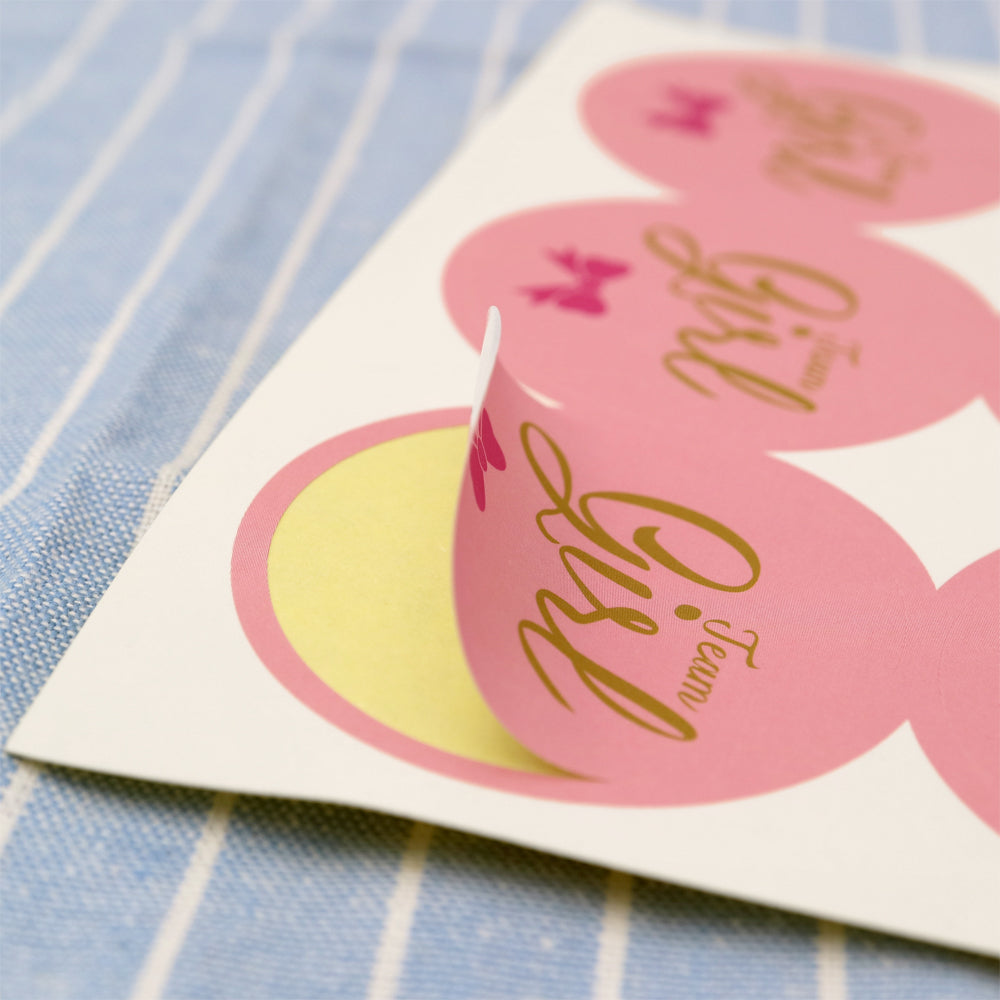 Original Design 96PCS Team boy and Team Girl Baby Shower Sticker Labels,2 Inch Gender Reveal Stickers for Baby Shower Favor - G2plus
