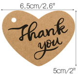 Original Design Fathers Gift Tags,100PCS Thank You Tags 2.6" X 2" Kraft Paper Gift Tags with 100 Feet Natural Jute Twine Perfect for Valentine's Day,Baby Shower,Wedding Party Favor - G2plus
