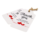 Original Design Thank You for Sharing Our Special Day - Bridal Wedding Gift Tags 100PCS Baby Shower Tags with 100 Feet Twine for DIY & Gift Wrapping (White) - G2plus