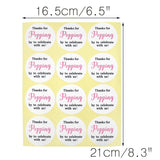 Original Design 60PCS Thanks for Popping by Stickers,2" Thanks for Celebrating with Us Stickers Round Sealing Labels for Wedding Baby Shower Birthday Party Supplies (Pink) - G2plus