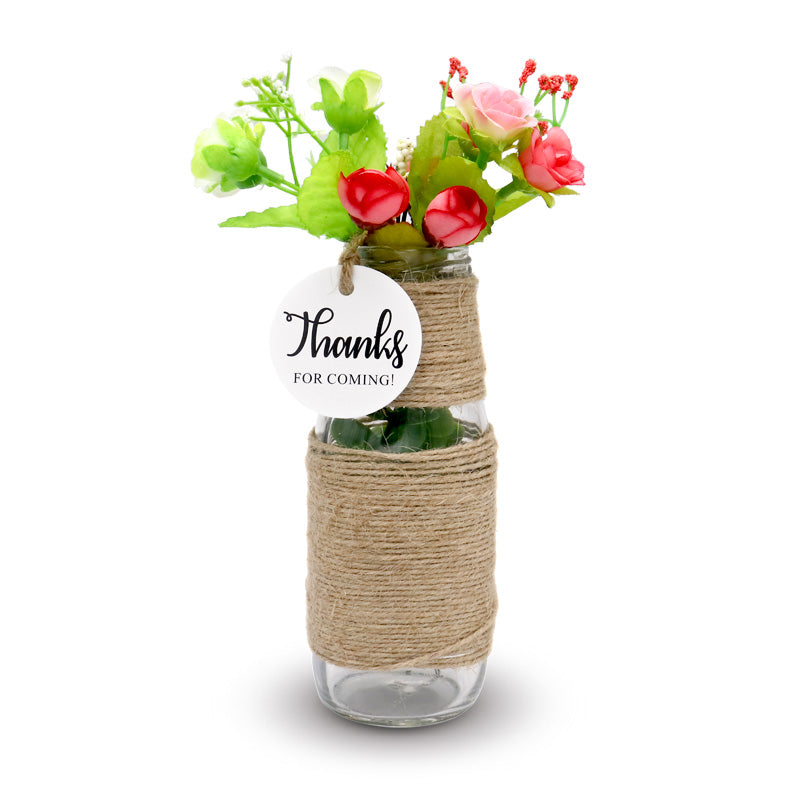 Original Design Thanks for Coming Tags 100 PCS Round Tags,Kraft Paper Gift Tags with 100 Feet Natural Jute Twine Perfect for Baby Shower,Wedding Party Favor - G2plus