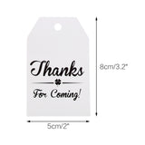 Original Design Thanks for Coming Tags 100 PCS Kraft Tags,Paper Gift Tags with 100 Feet Natural Jute Twine Perfect for Baby Shower,Wedding Party Favor - G2plus